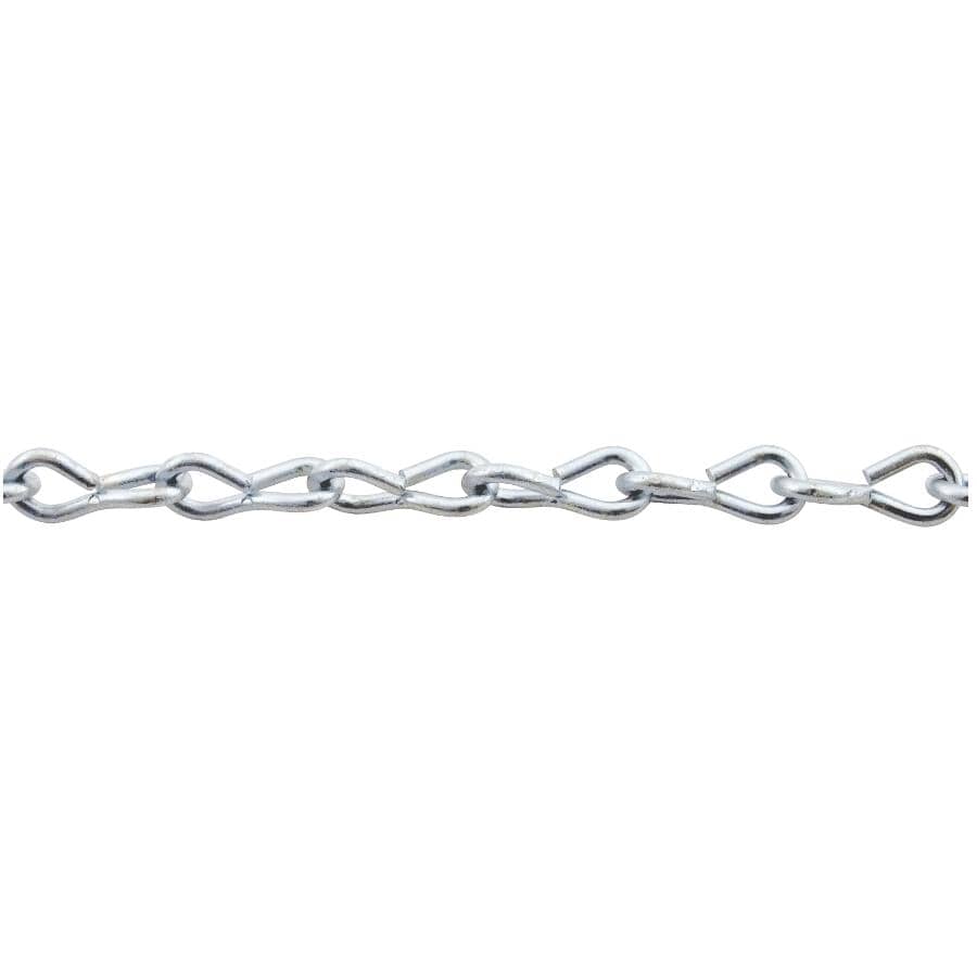 1' #16 Single Jack Chain - Zinc Plated