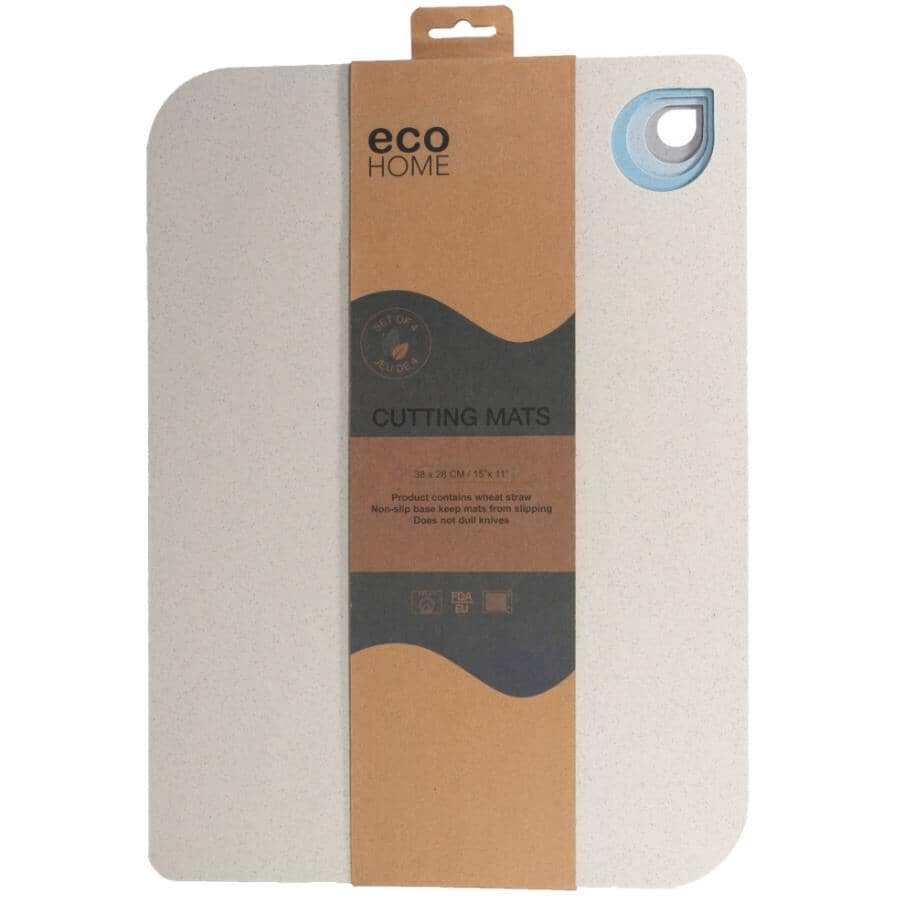 Wheat Fibre Cutting Mats - Assorted Colours, 15" x 11", 4 Pack