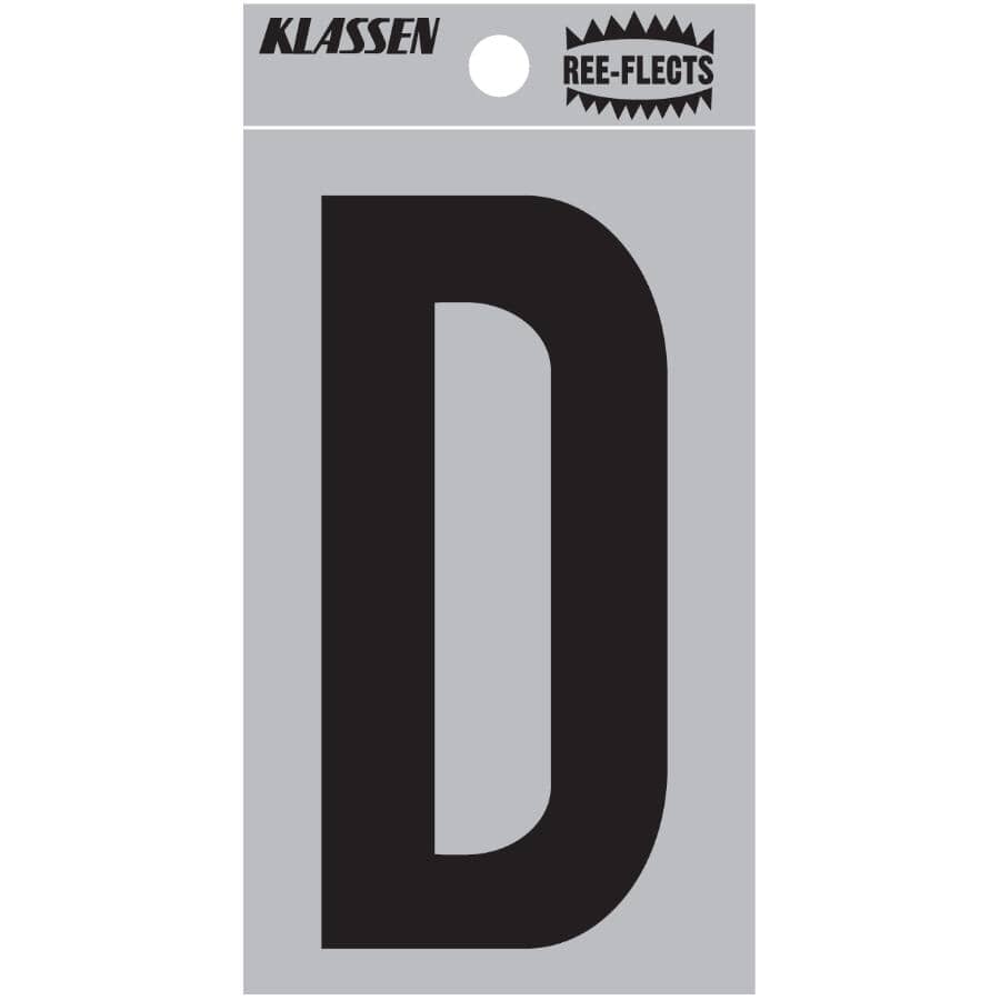 3" Ree-Flects 'D' House Letter