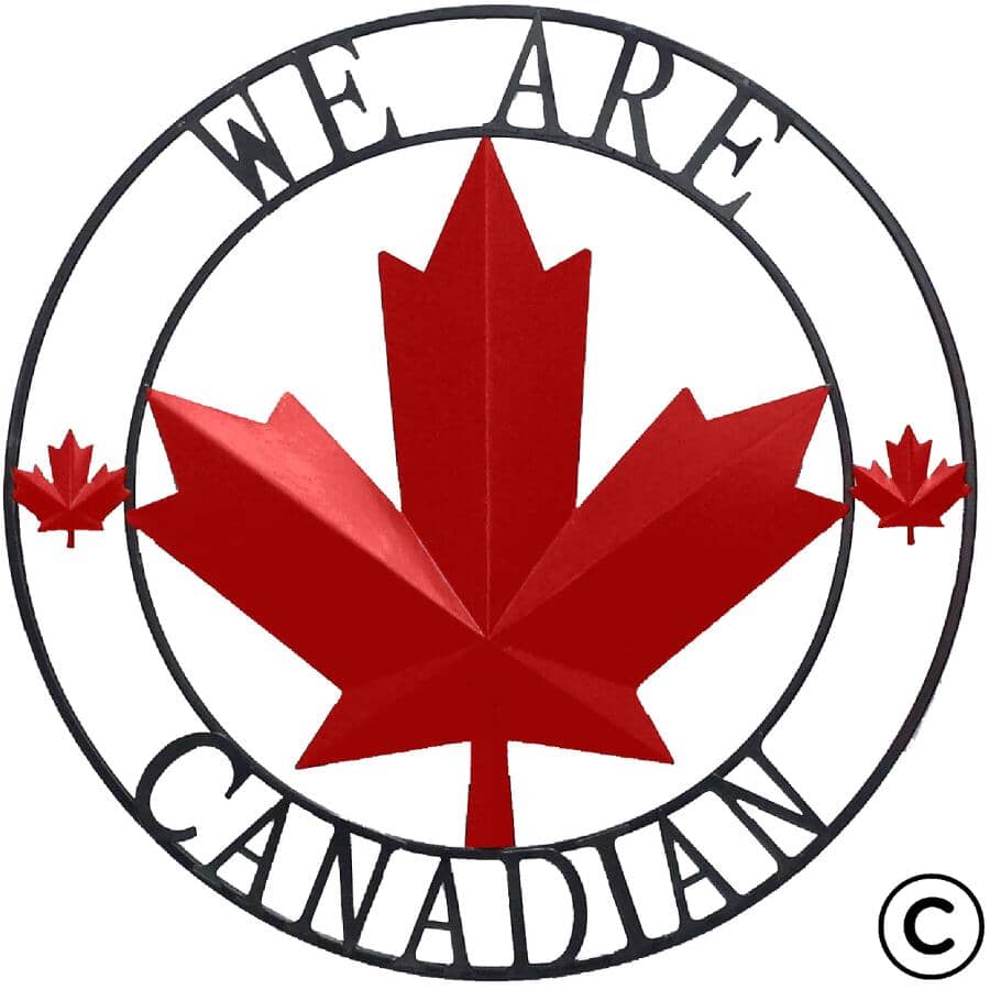 We Are Canadian Wall Art Ornament