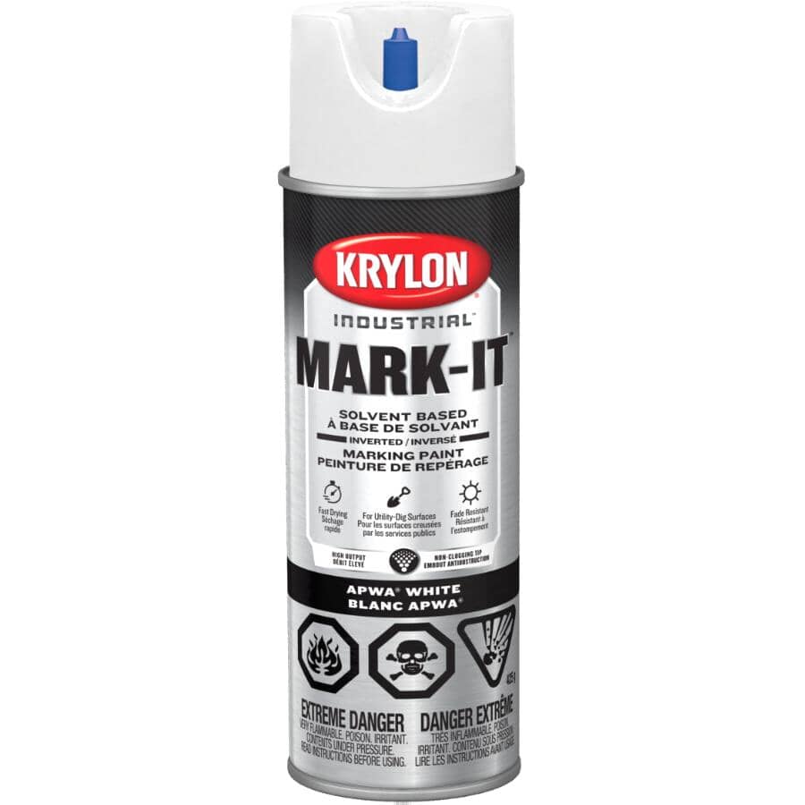Professional Solvent-Based Marking Spray Paint - White, 425 g