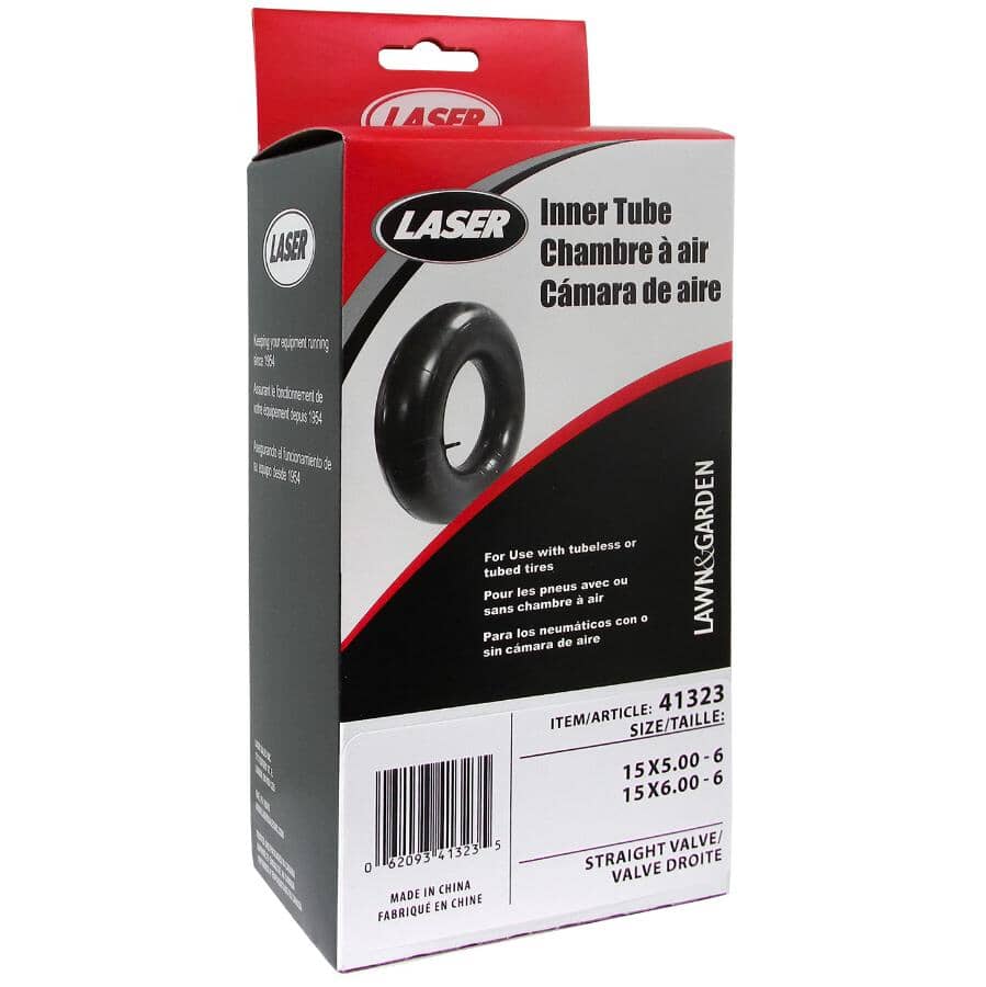 15" x 6.00" Straight Valve Tire Inner Tube