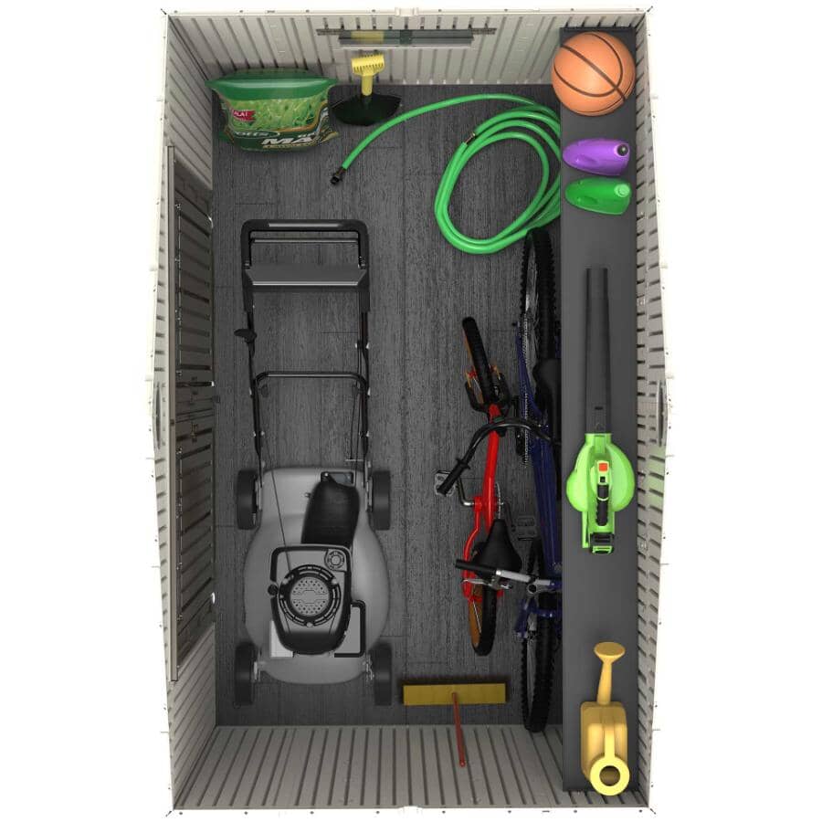 8' x 5' Outdoor Storage Shed - Desert Sand