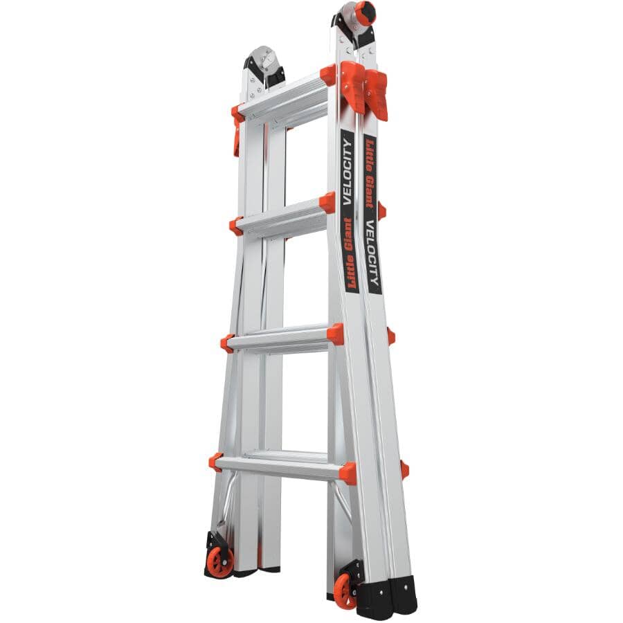 17' Velocity Aluminum Multi-Use Ladder - 300 lb Rated