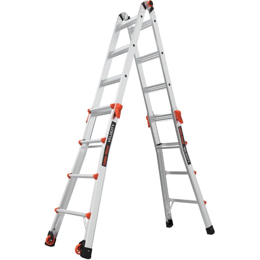 17' Velocity Aluminum Multi-Use Ladder - 300 lb Rated