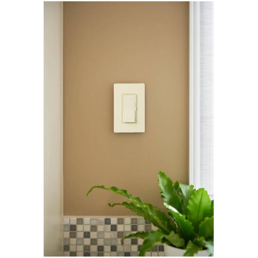 Diva Single Pole + 3 Way Dimmer Switch for CFL and LED Light Bulbs - White