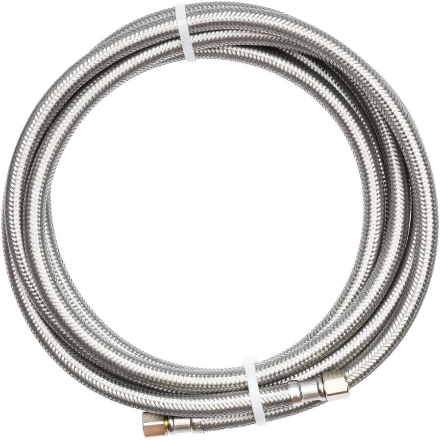 10' Icemaker Connector Hose - Stainless Steel