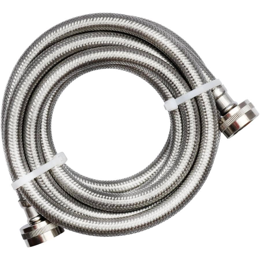 10' Washing Machine Connector Hose - Stainless Steel
