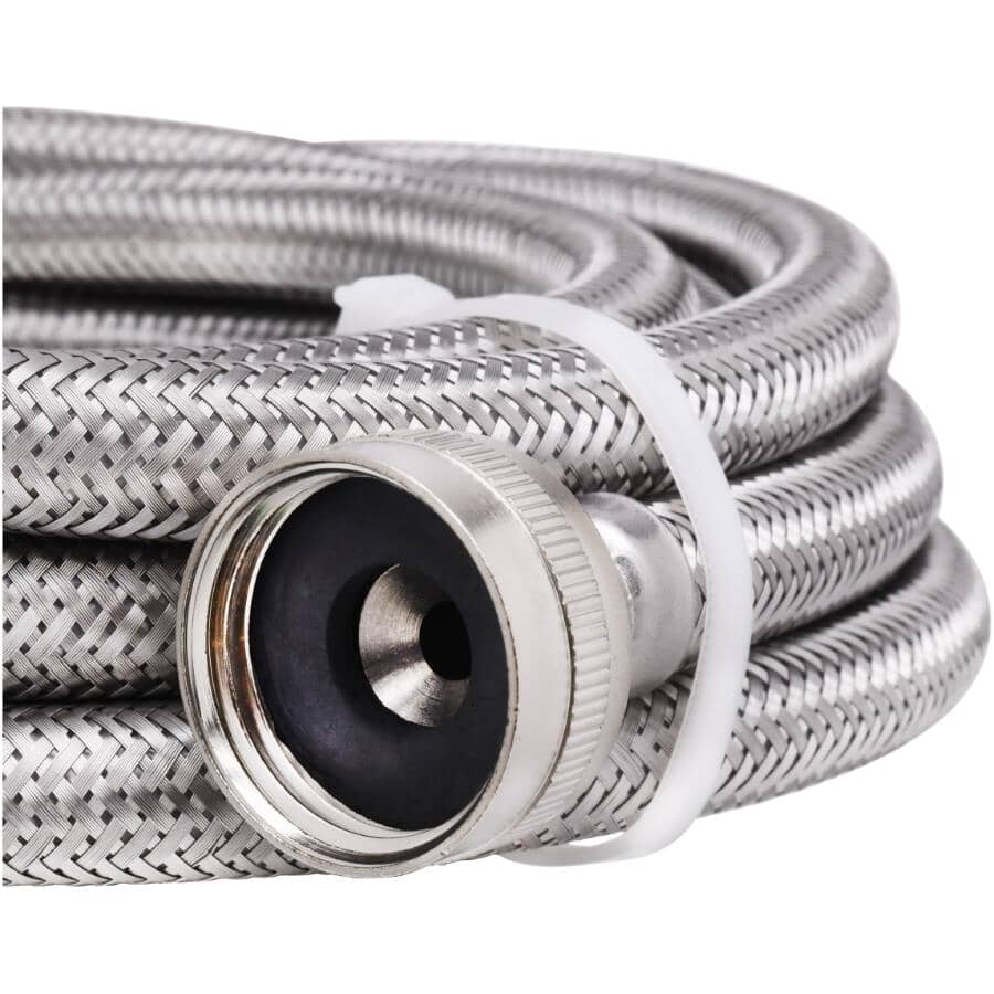 10' Washing Machine Connector Hose - Stainless Steel