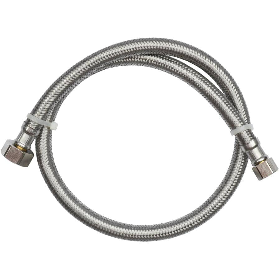 3/8" x 1/2" x 30" Braided Faucet Connector - Stainless Steel