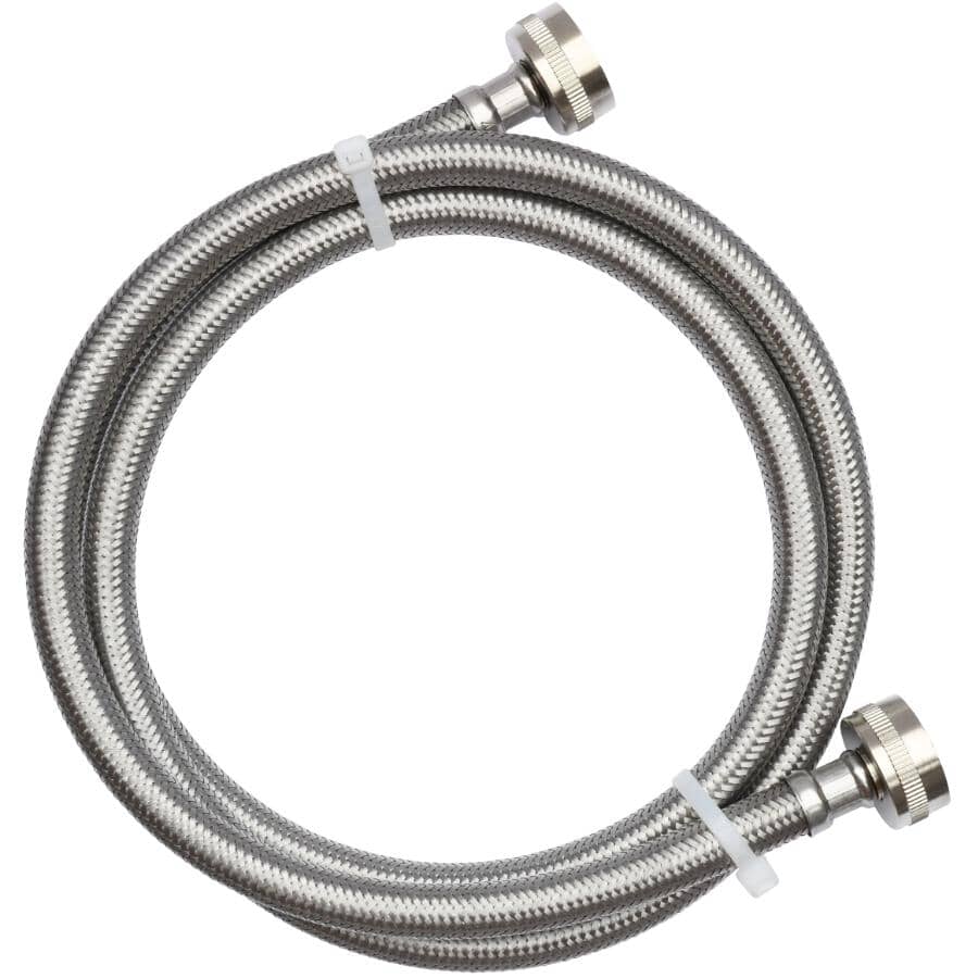 5' Washing Machine Connector Hose - Stainless Steel