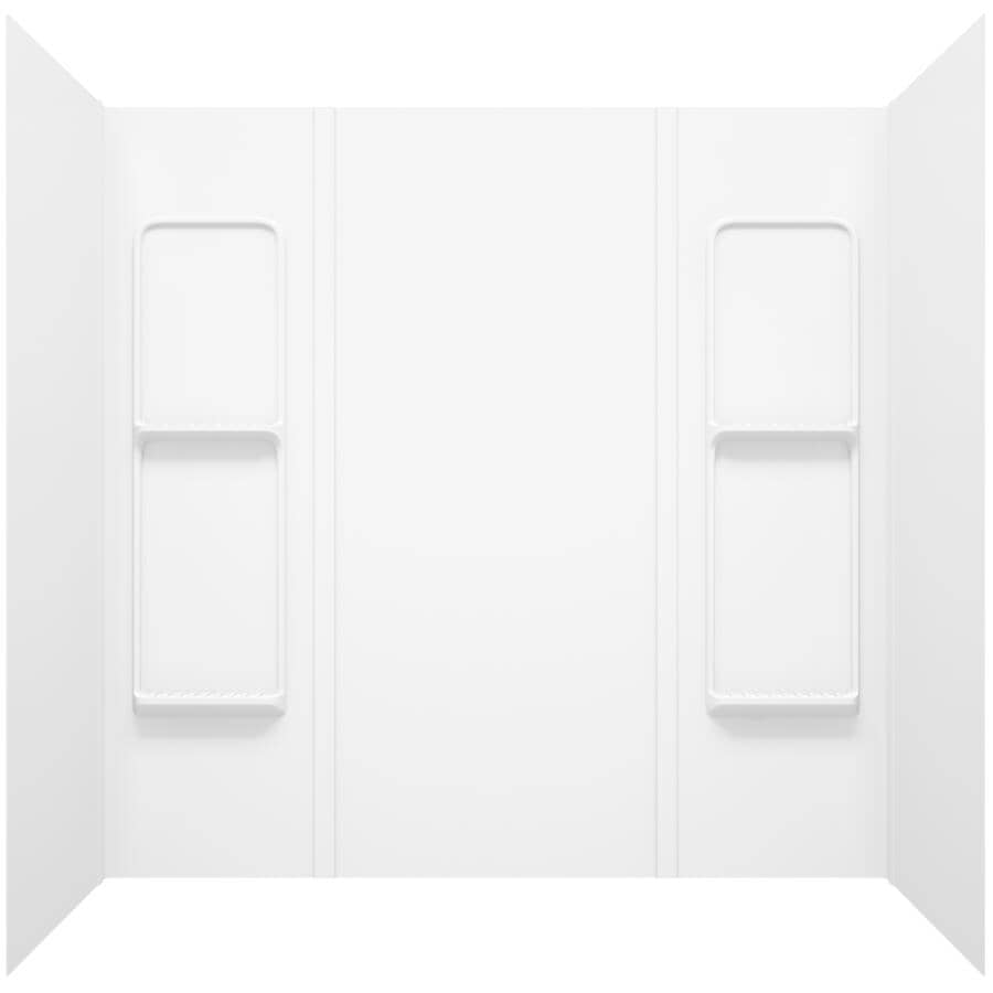 59" Elan 5 Piece Polystyrene Tub Wall - White