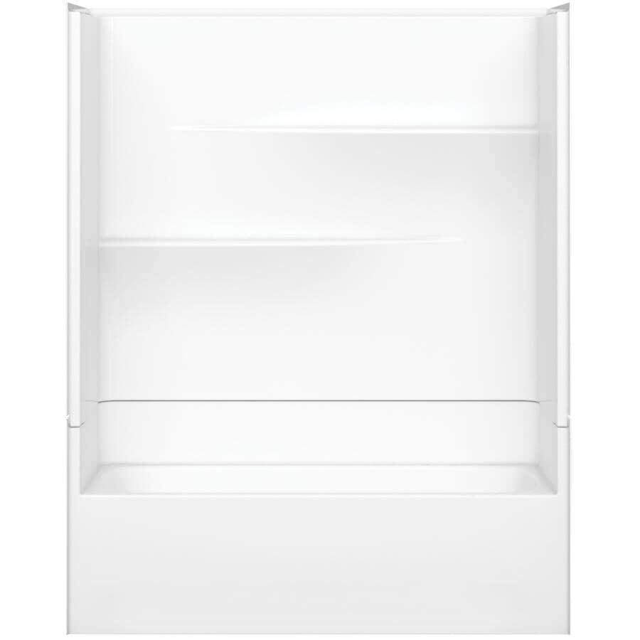 Gallery 2 Piece AcrylX Right Hand Tub and Shower Less Cap - 60" x 30", White