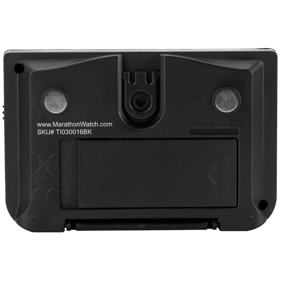 Large Display Countdown / Up Timer with Blinking Alarm - Black