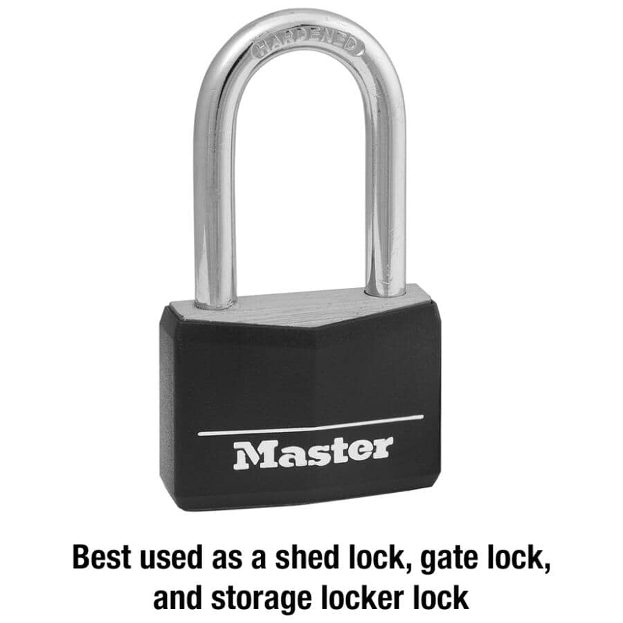1-9/16" Covered Brass Padlock, with 1-1/2" Shackle