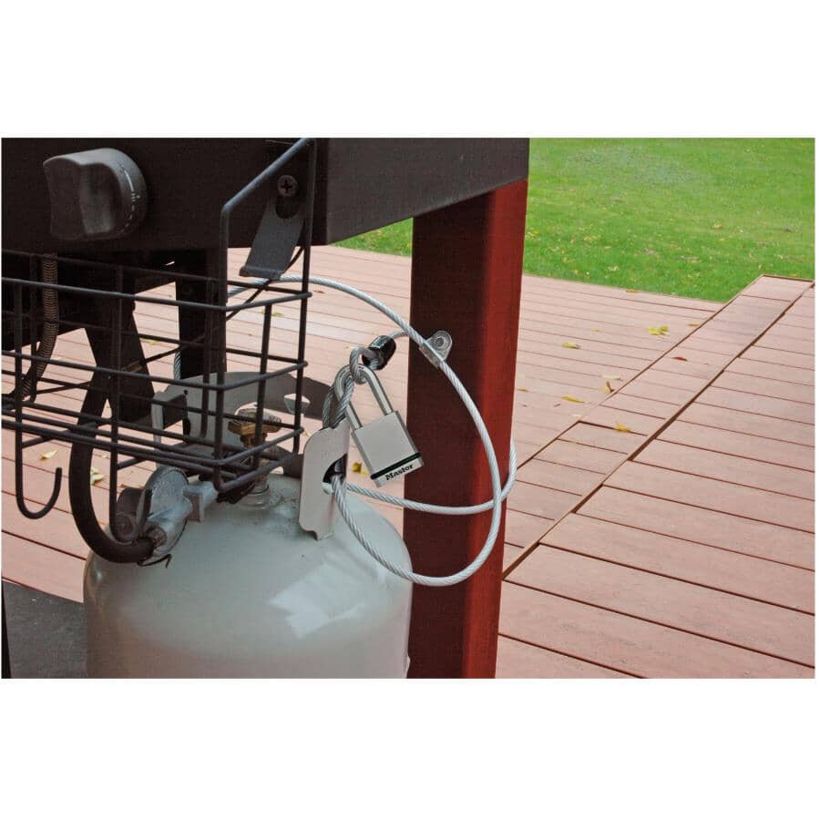 1/4" x 6' Vinyl Coated Braided Cable, with Loop Ends