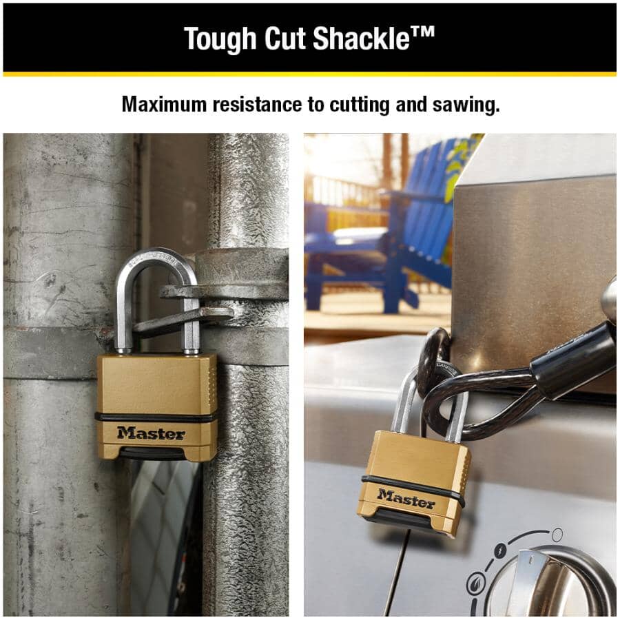 2" Resettable Combination Padlock, with 1-1/2" Shackle