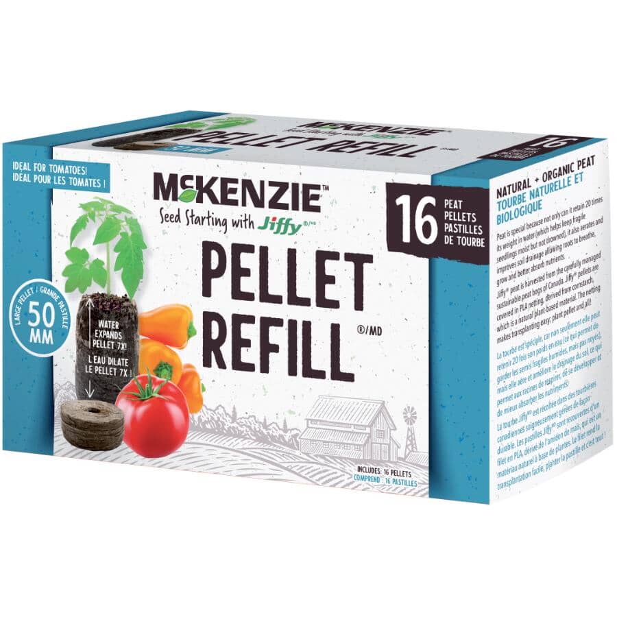 Peat Pellet Refills - 16 Pack