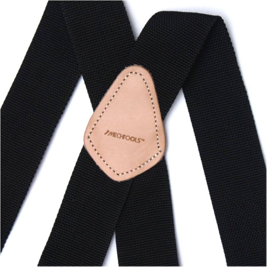 Non-Elastic Black Work Apron Suspenders
