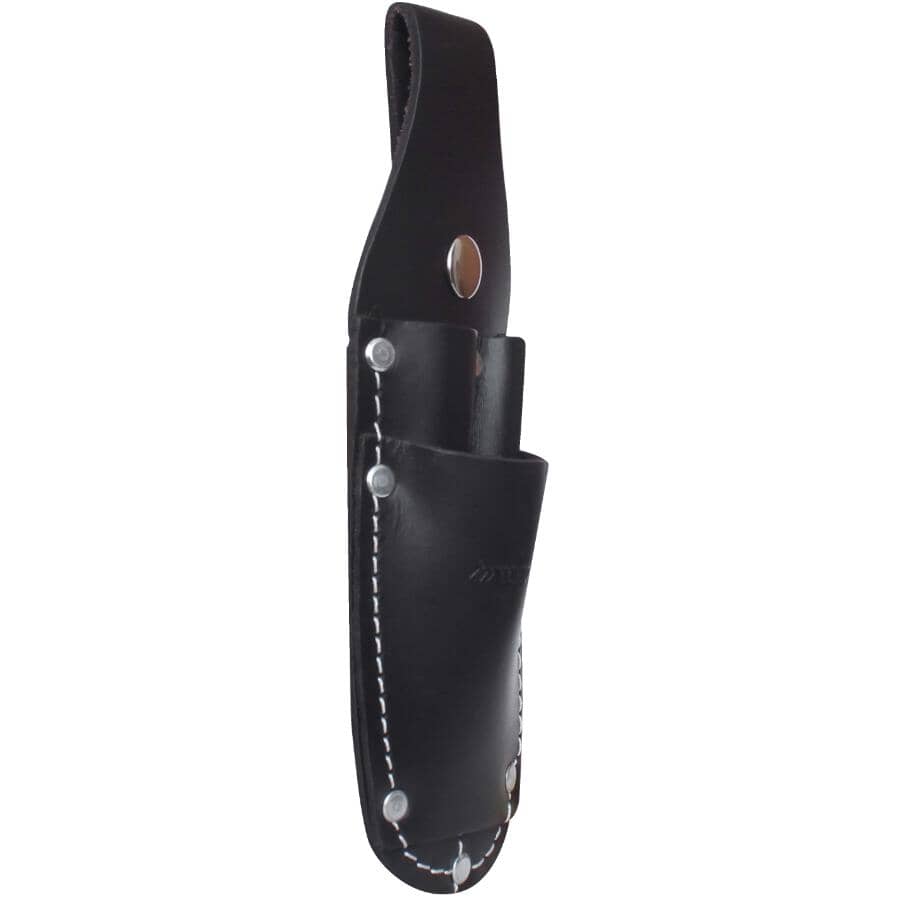 Tradesperson's Leather Utility Knife & Tool Pouch - 3 Pockets with 2" Belt Slots