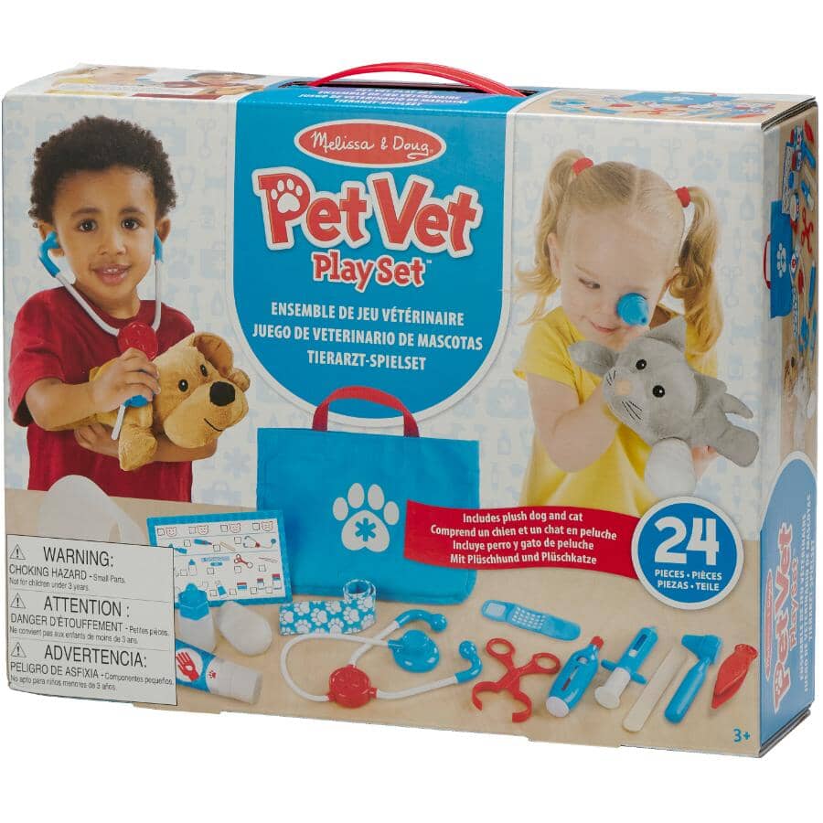 Examine & Treat Pet Vet Playset - 24 Pieces