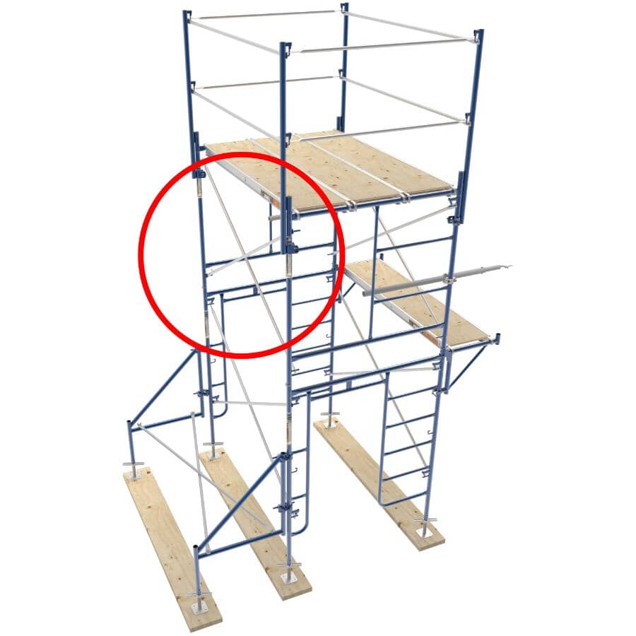 7' x 2' 16 Gauge Scaffold Cross Brace