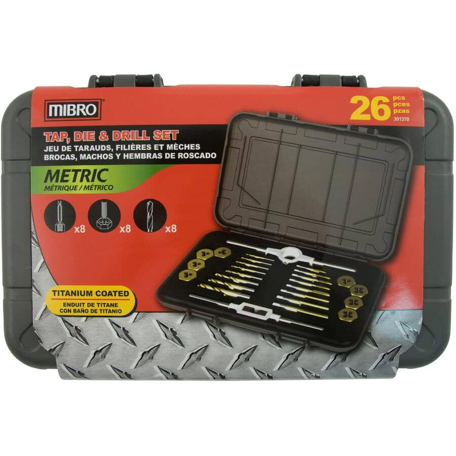 Metric Tap & Die Set - 26 Piece