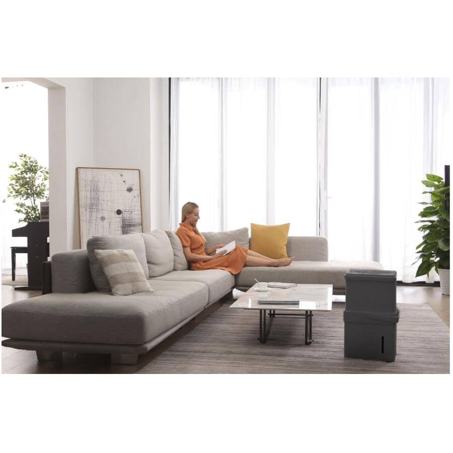 50 Pint Smart Portable Cube Dehumidifier with Pump - Black