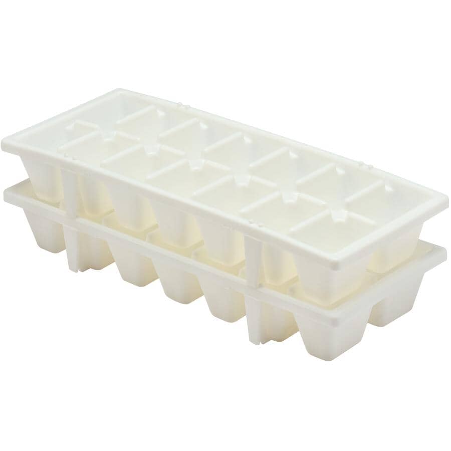 Ice Cube Trays- White, 2 Pack