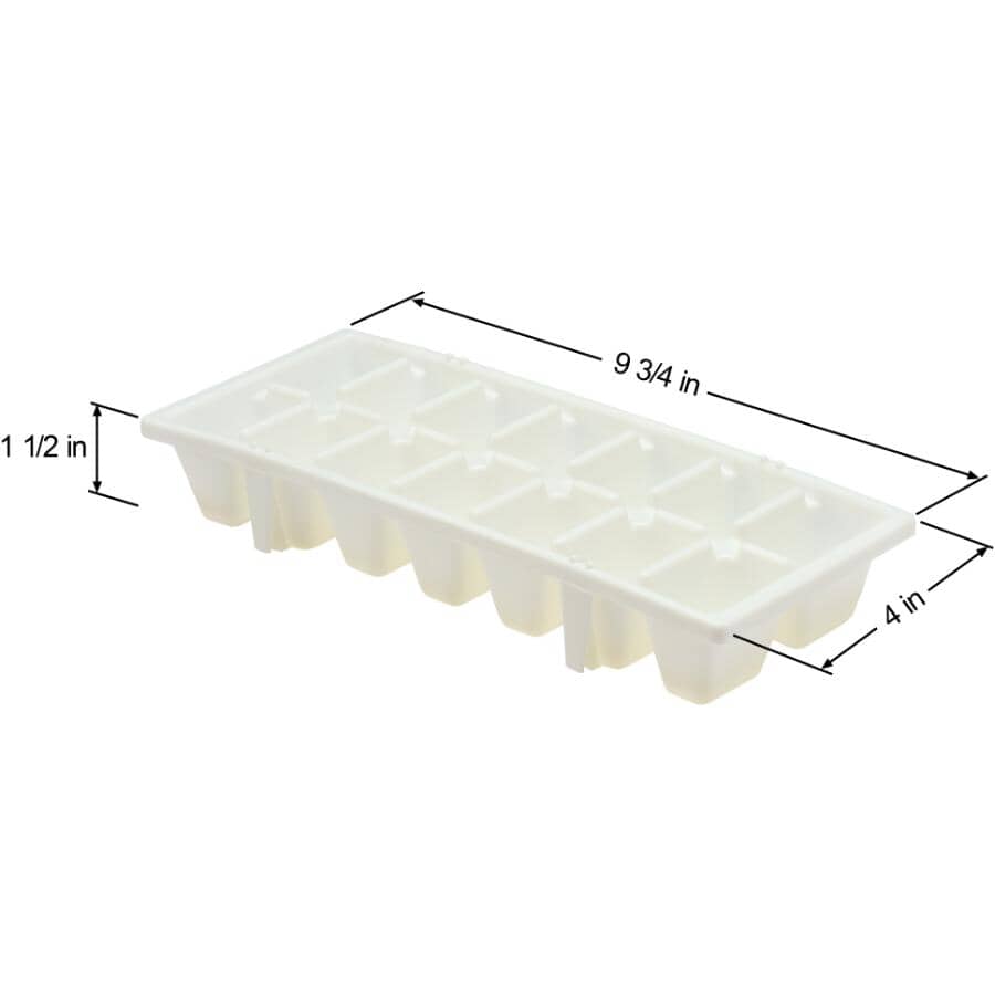 Ice Cube Trays- White, 2 Pack