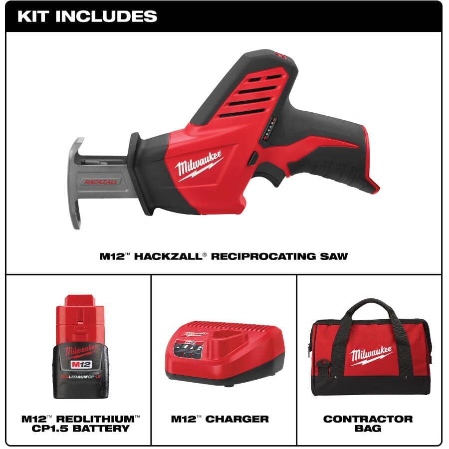 12 Volt Lithium-ion Hackzall Reciprocating Saw Kit