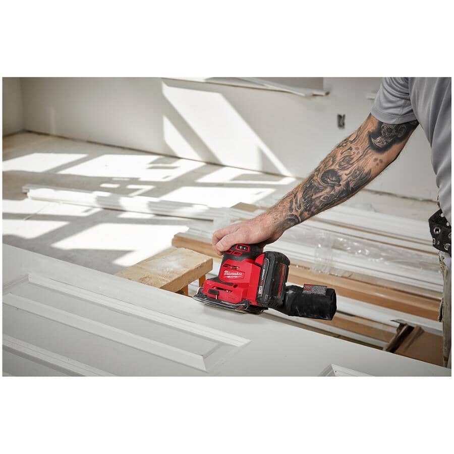 18V Lithium-Ion Cordless 1/4 Sheet Sander - Tool Only