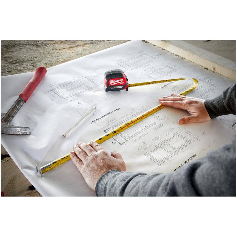 25' Compact Magnetic Tape Measure