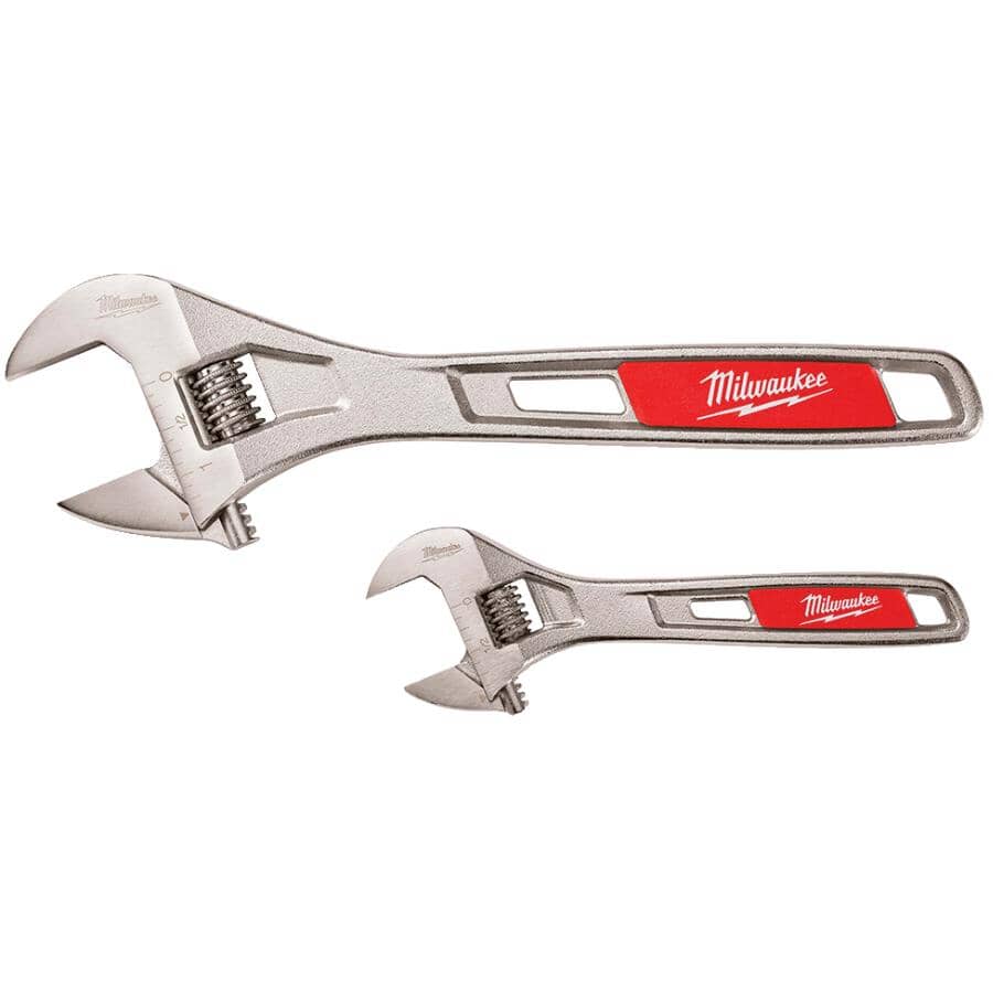 6" & 10" Adjustable Wrench Set