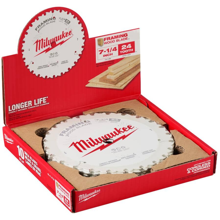 7-1/4" 24 Tooth Carbide Framing Circular Saw Blade