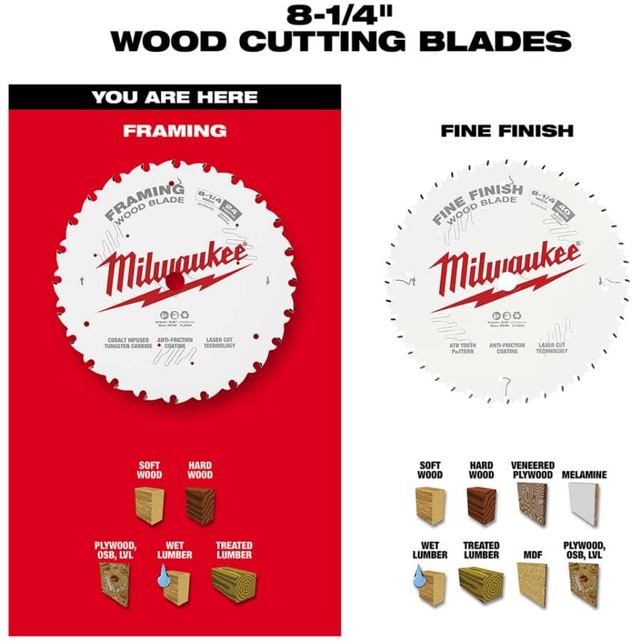 8-1/4" 24 Tooth Carbide Framing Circular Saw Blade