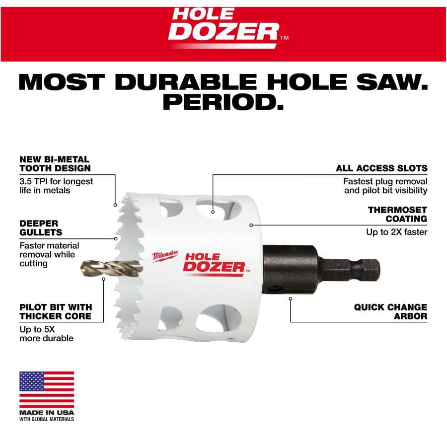 Hole Dozer General Purpose Hole Saw Set - 9 Piece