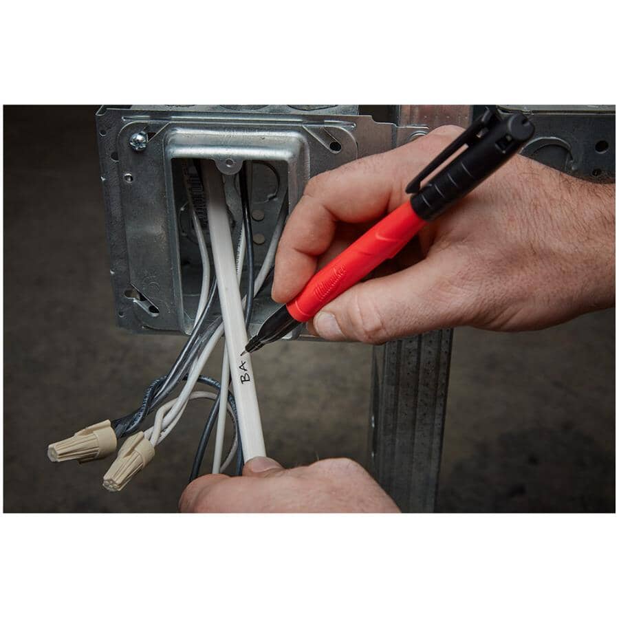 Inkzall Medium Point Black Marker - 2 Pack