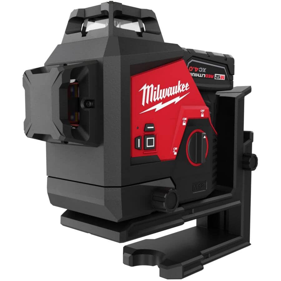 M12 Green 360 Degree 3-Plane Laser Level Kit