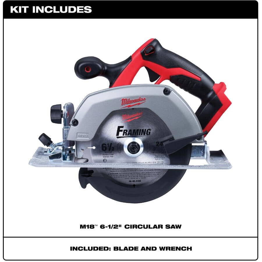 M18 18V 6-1/2" Cordless Circular Saw - Tool Only