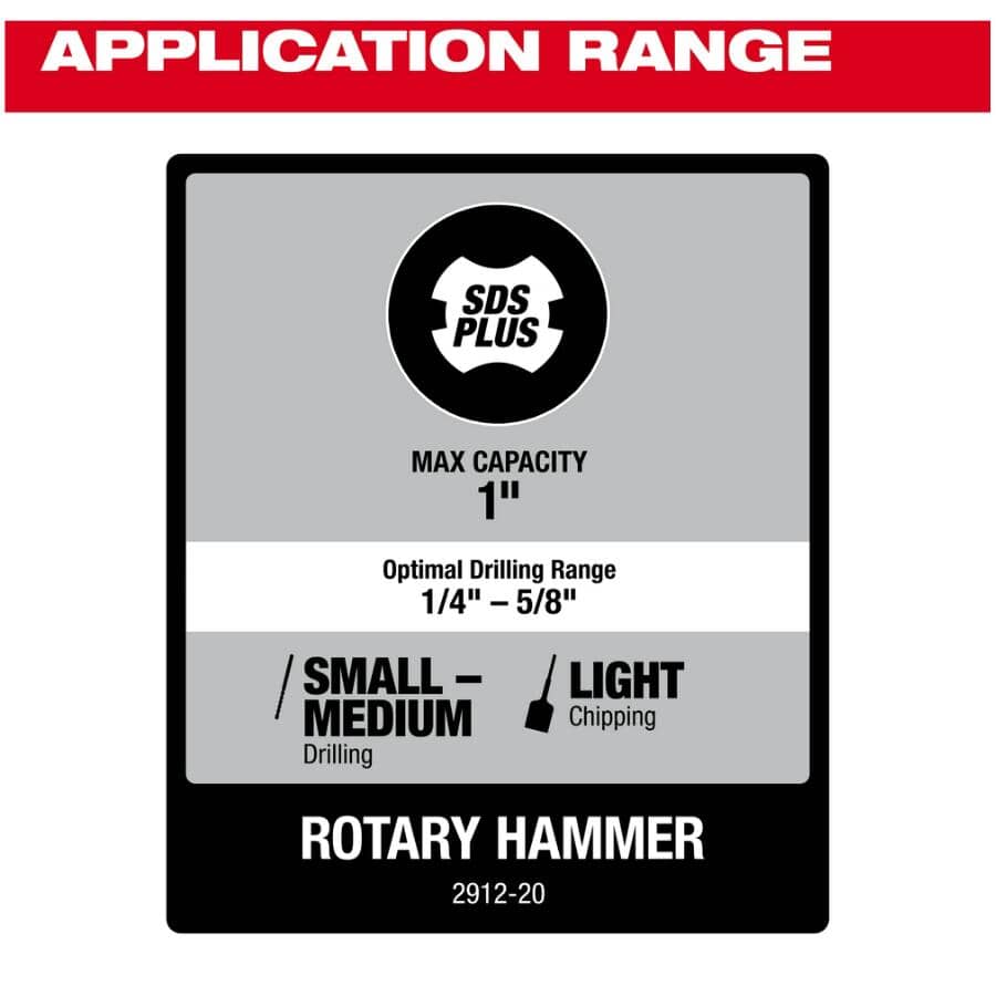 M18 Fuel 18V 1" SDS Plus Cordless Rotary Hammer - Tool Only