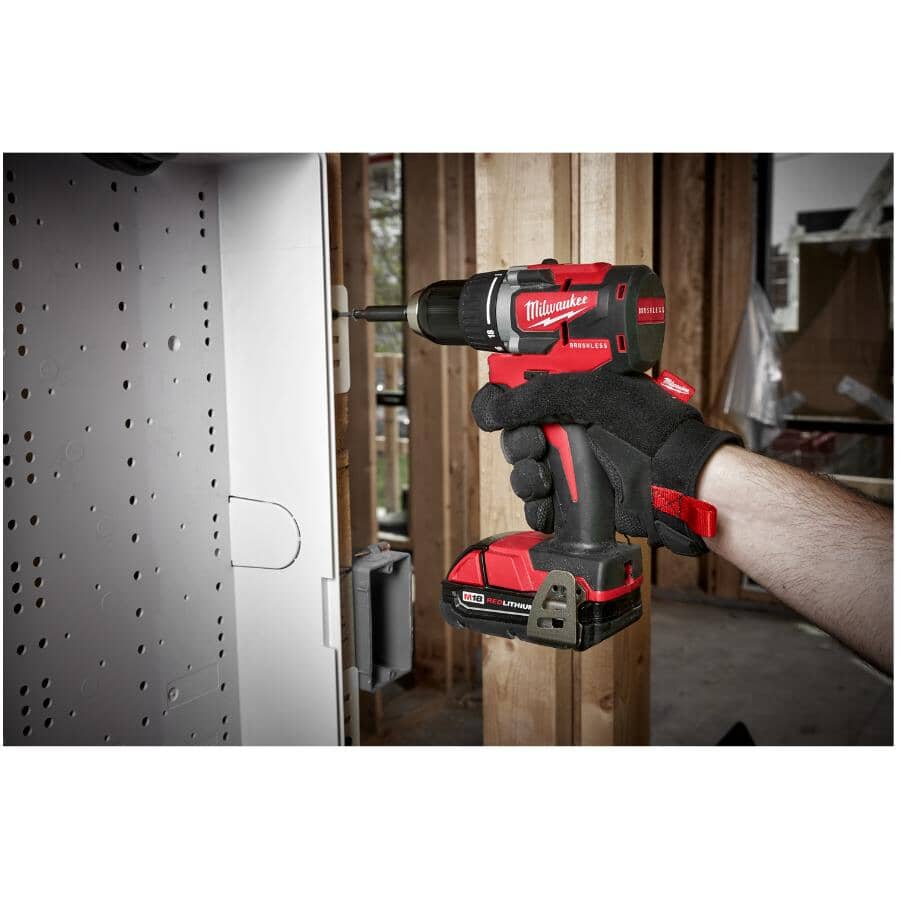 M18 Redlithium Cordless Compact Drill Driver & Impact Driver Combo Kit - 18V + 2 Batteries + Charger + Tool Bag