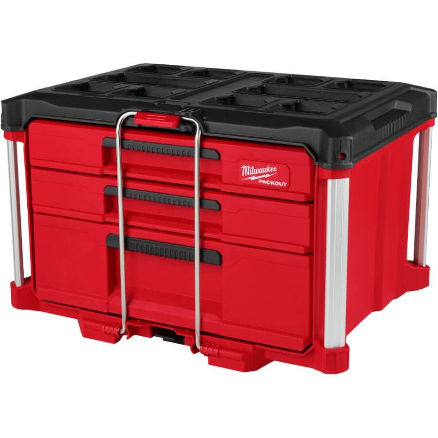 Packout Multi-Depth 3 Drawer Tool Box - 22.2" x 14.3" x 14.3"