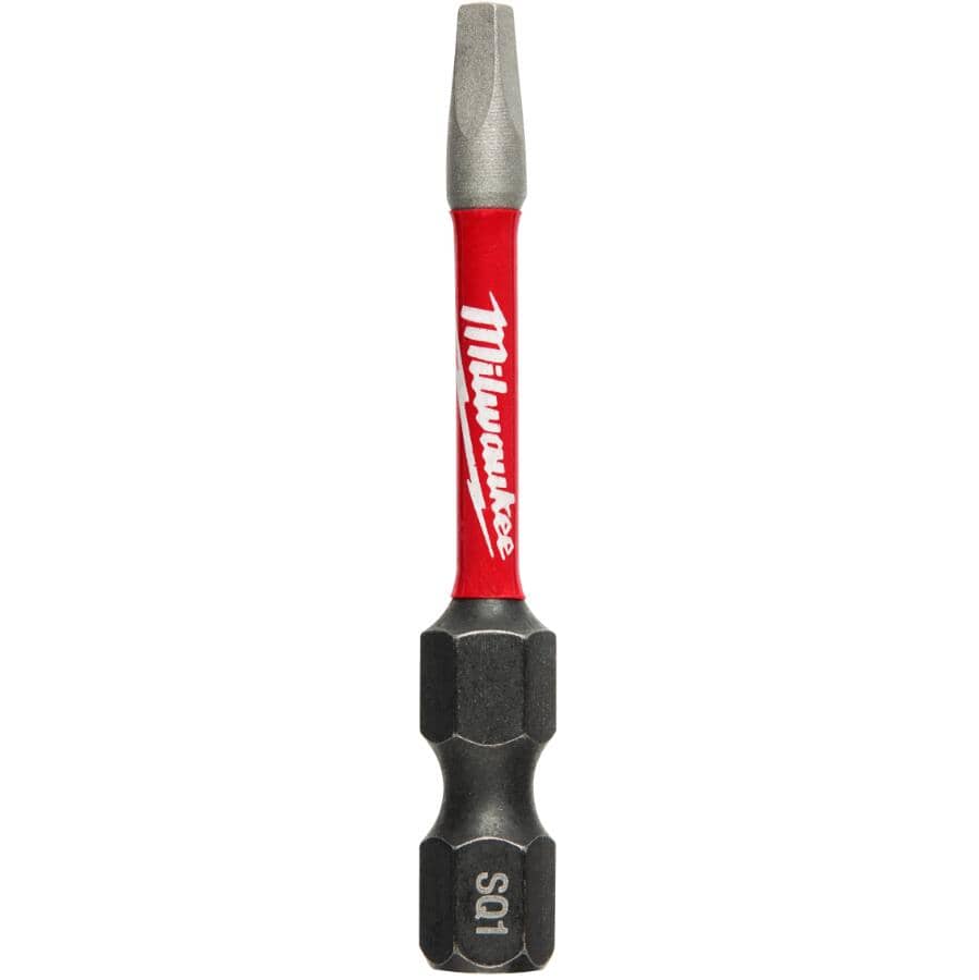 Shockwave 2" Square Impact Power Bits - with Holder, Assorted 10 Piece