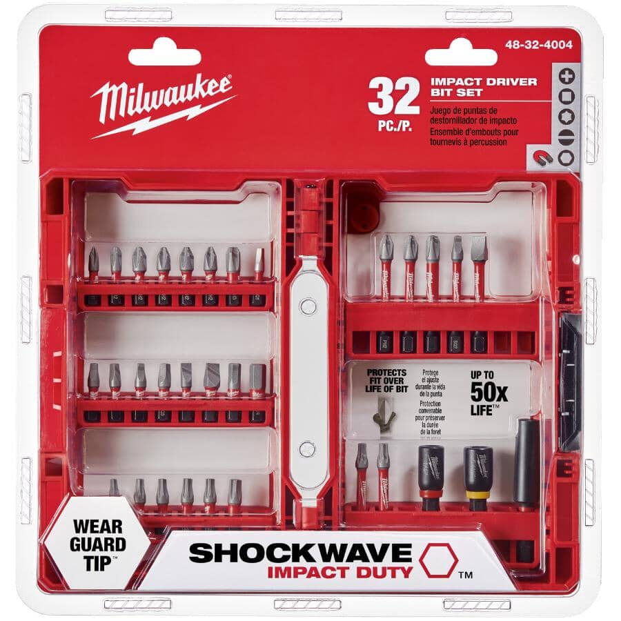 Shockwave Impact Power Driver Bit Set - 32 Piece