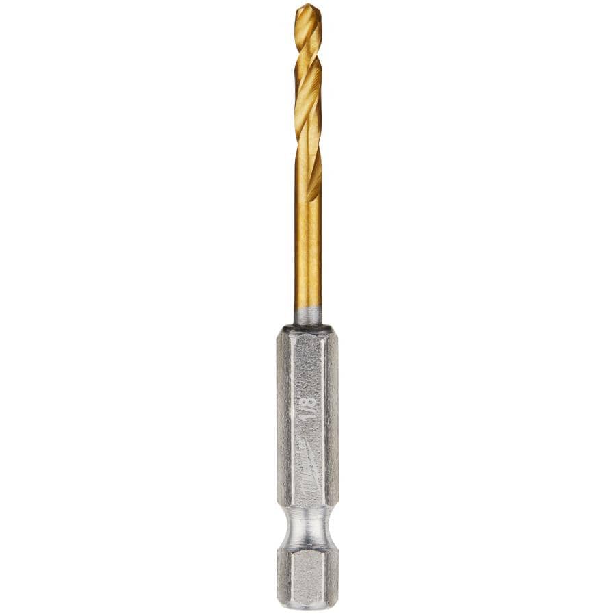 Shockwave Red Helix 1/8" Titanium Drill Bit - 2 Piece