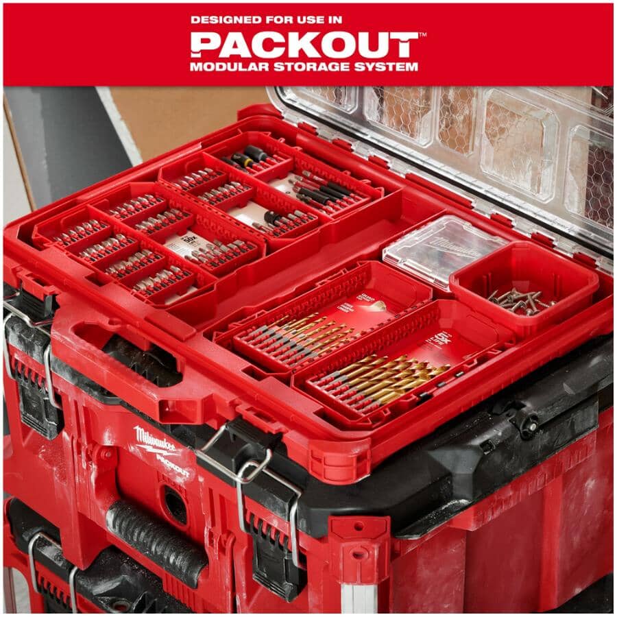 Shockwave Red Helix Titanium Drill Bit Set - 23 Piece
