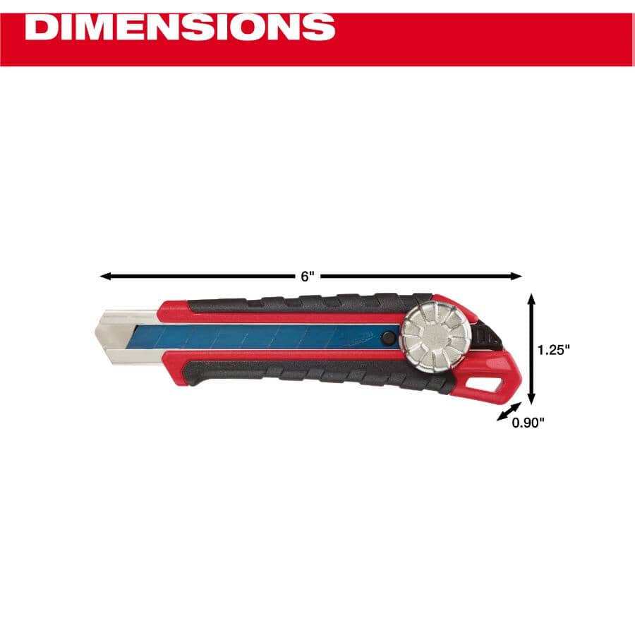 Snap Off Precision Cut Blade Utility Knife - with Metal Lock, 18 mm