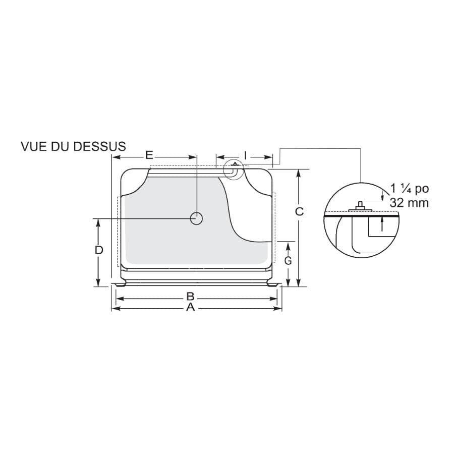 50" x 34.5" Madison 4, 3 Piece Acrylic Shower Cabinet - with Left Hand Plumbing & Right Seat, White