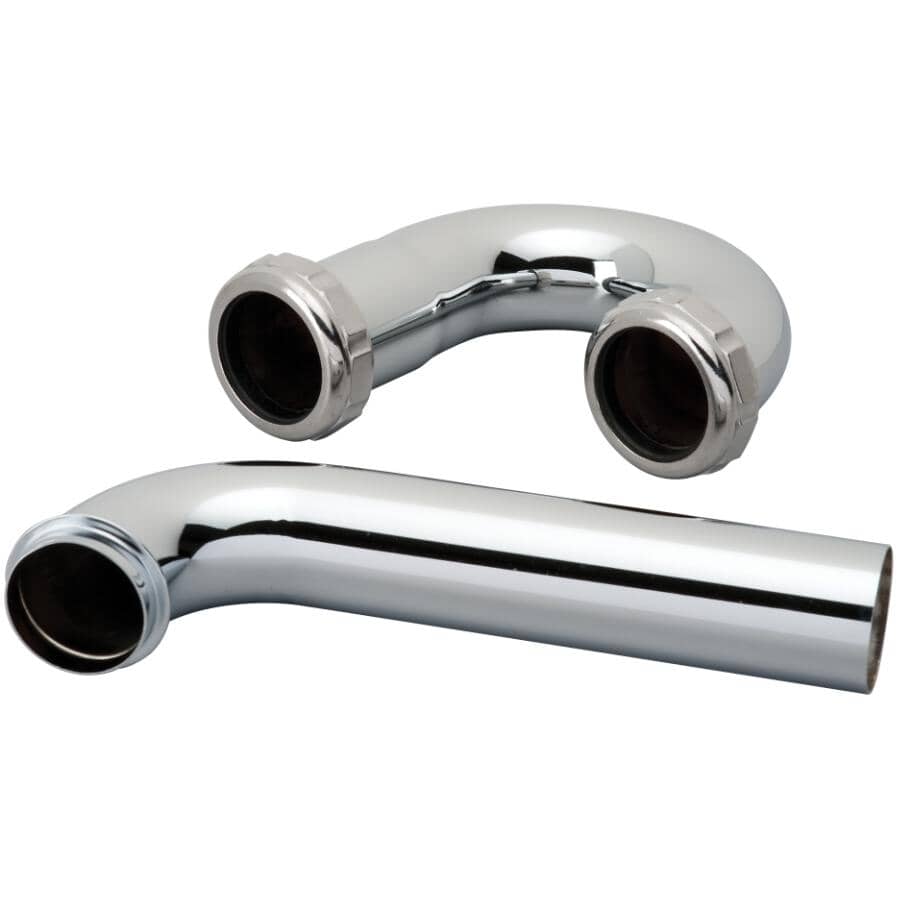 1-1/4" P-Trap Drain - Chrome